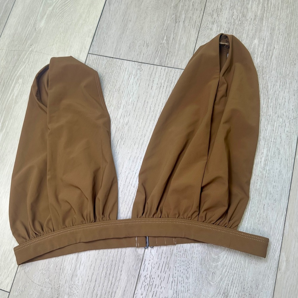 Bumpsuit The Eddie swim top chestnut maternity swim top bathing suit XL‎ brown - Picture 4 of 9